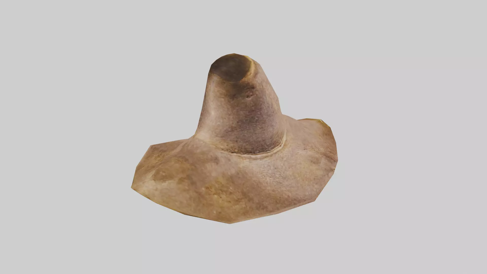 Low-poly Medieval Hat Free low-poly 3D model