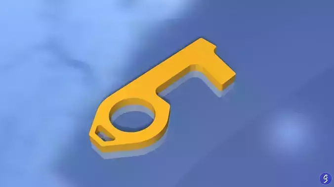 Anti-Viral Key 3D print model