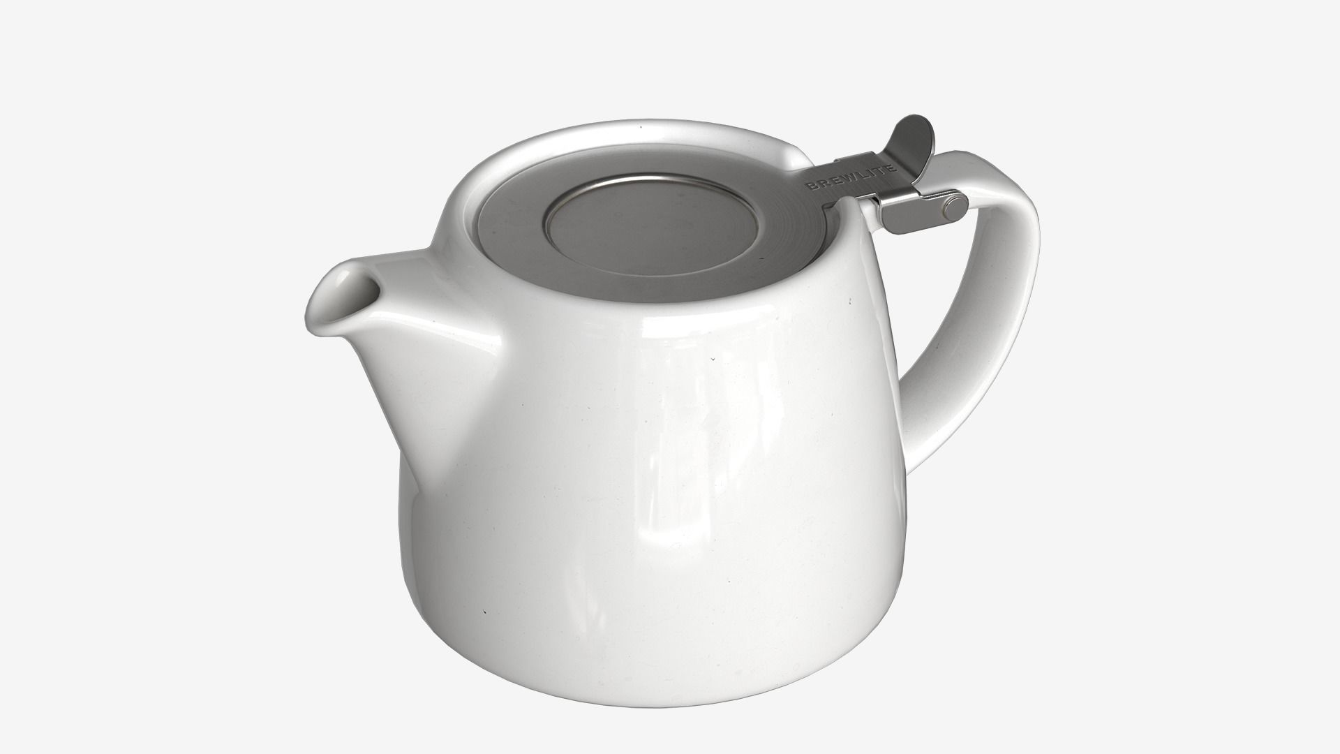 Teapot  Low-poly 3D model_3