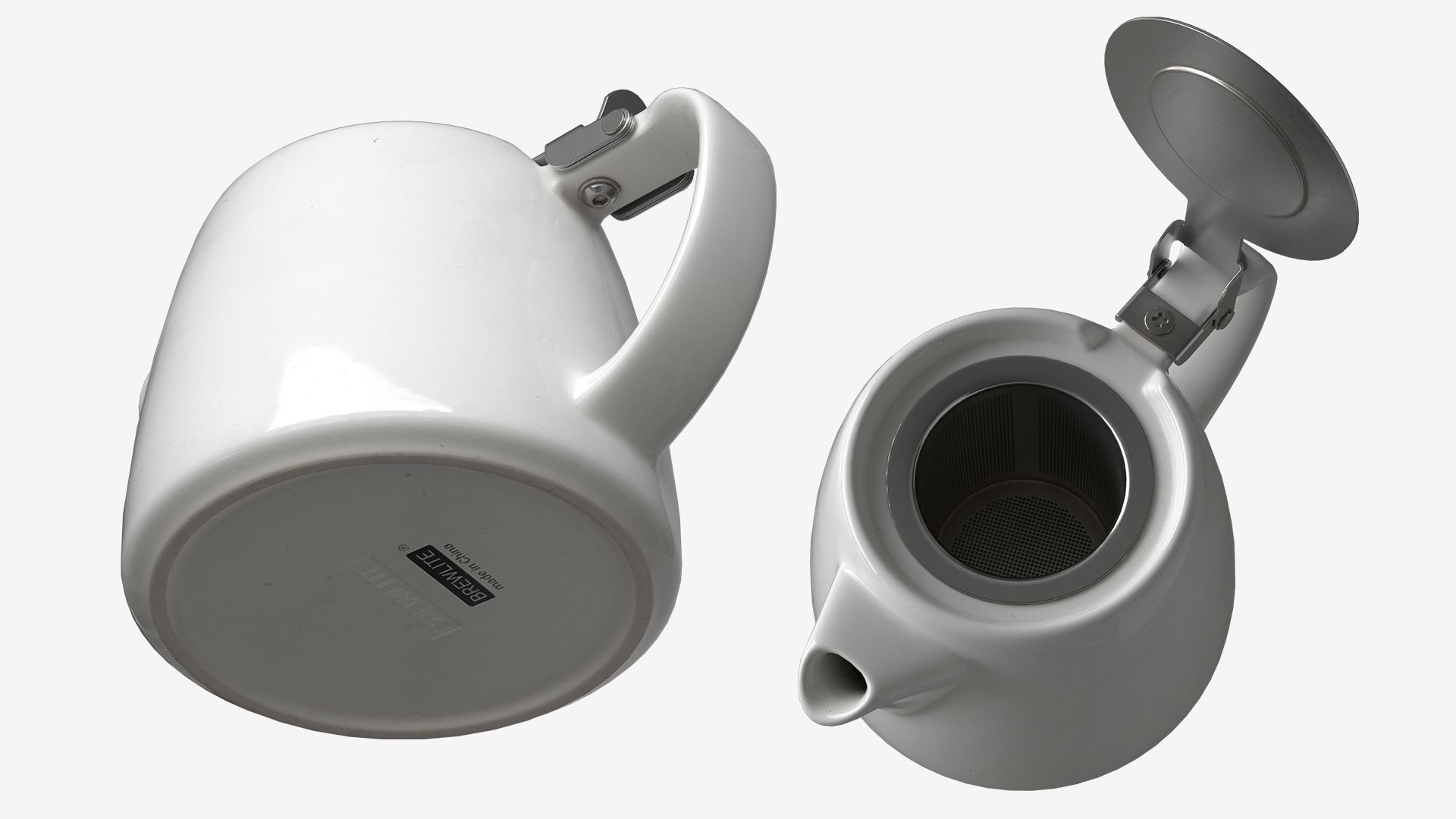 Teapot  Low-poly 3D model_1