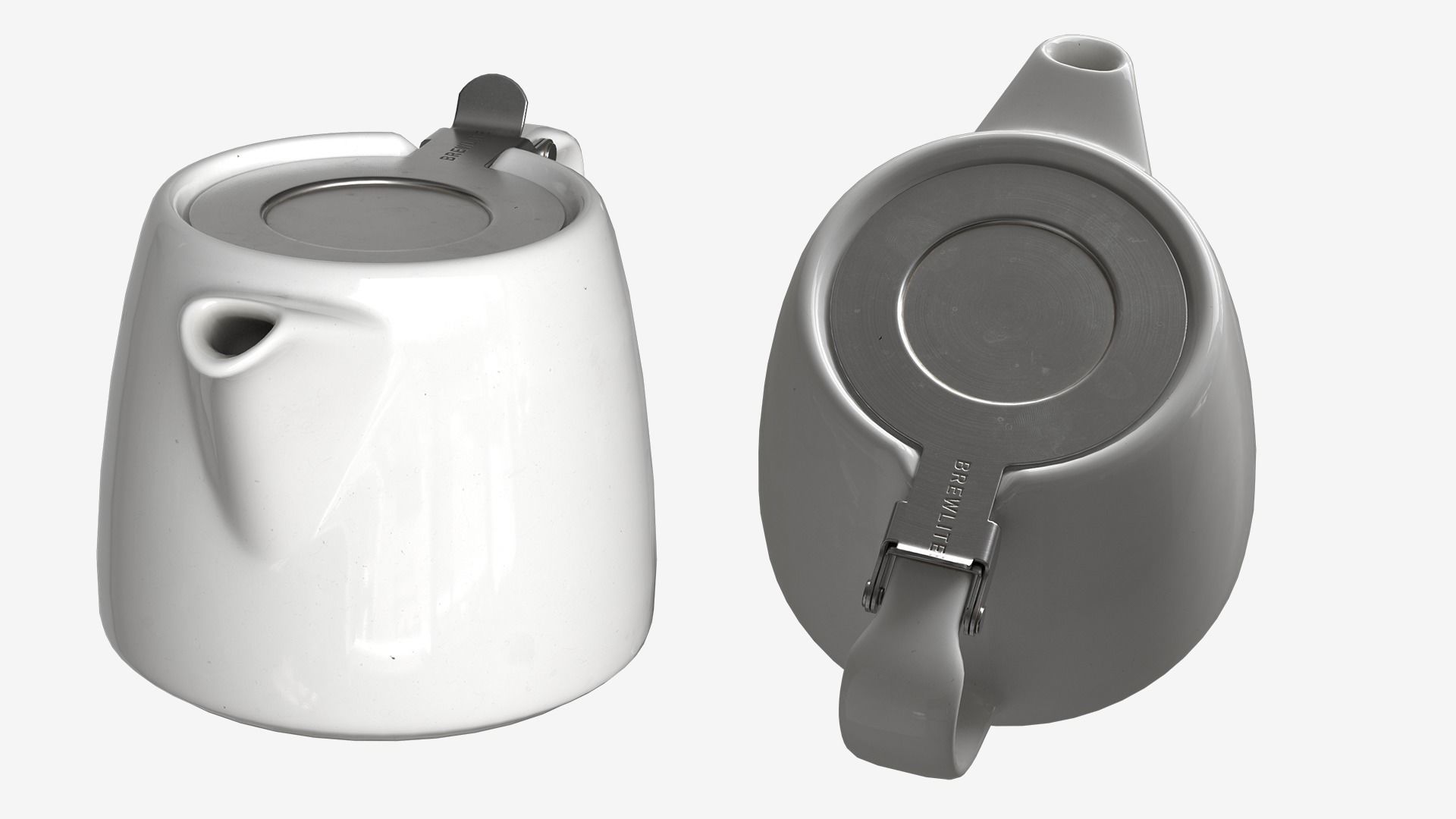 Teapot  Low-poly 3D model_2