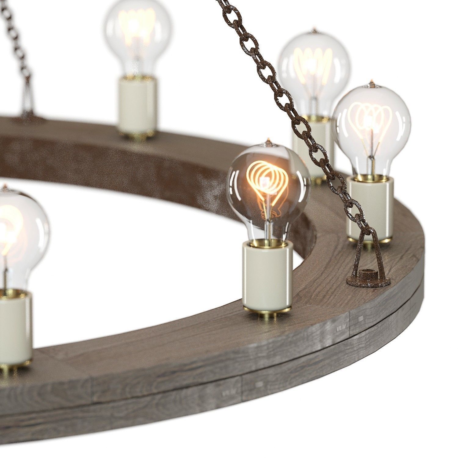 Crate and Barrel Geoffrey 48 Chandelier 3D model_4