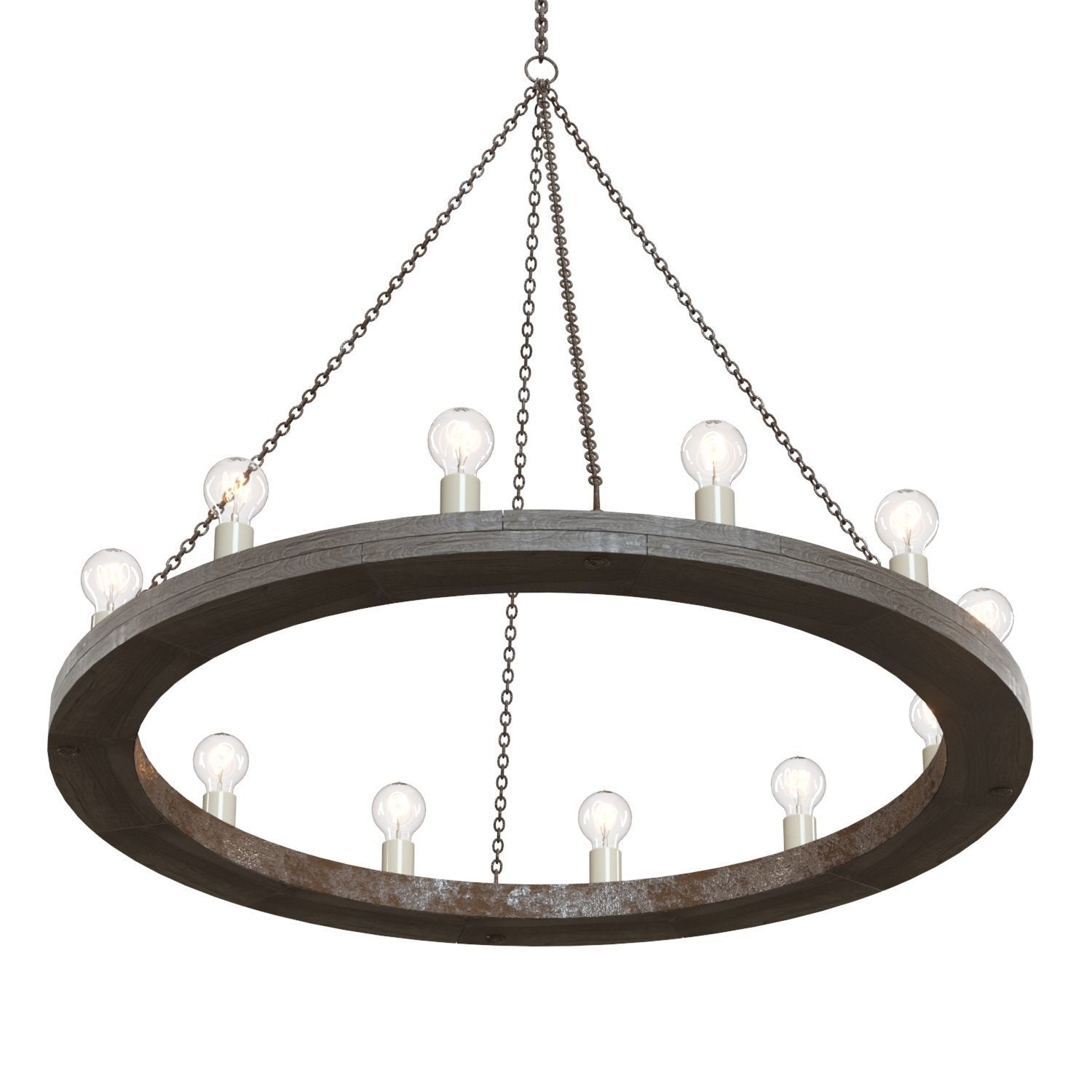Crate and Barrel Geoffrey 48 Chandelier 3D model_2