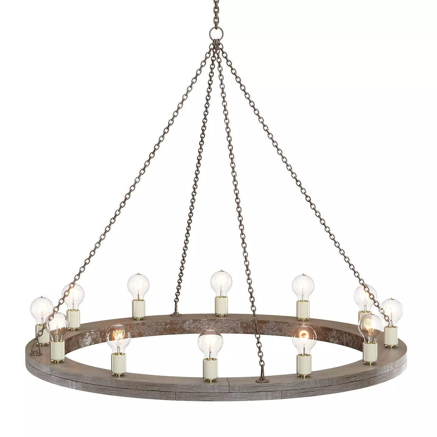 Crate and Barrel Geoffrey 48 Chandelier 3D model_0