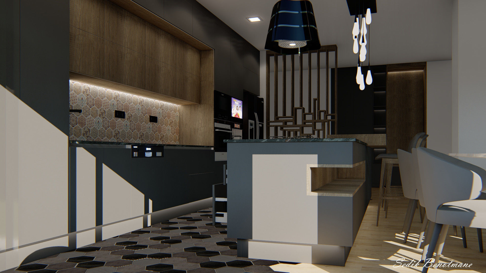 Modern Kitechen 3D model 3D model_1