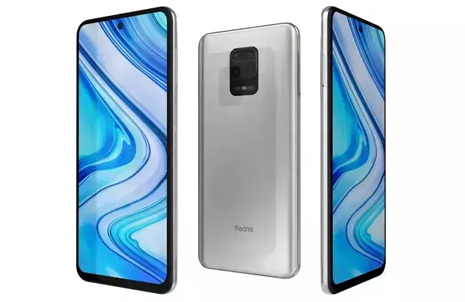 Xiaomi Redmi Note 9 Pro Glacier White 3D model