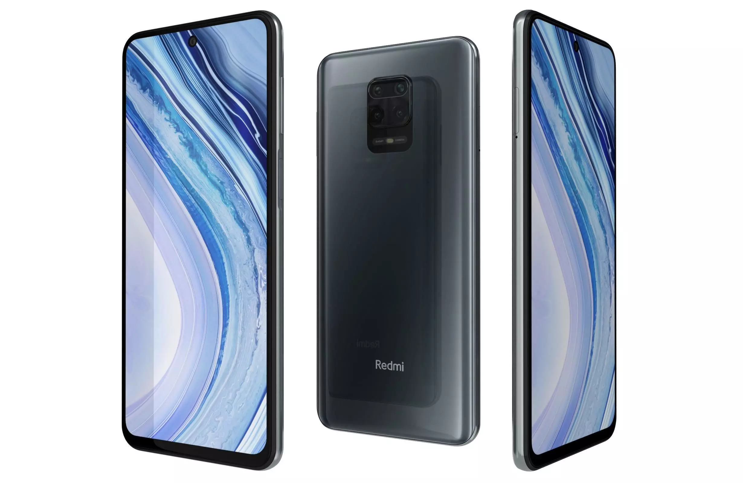Xiaomi Redmi Note 9 Pro Interstellar Gray 3D model_0