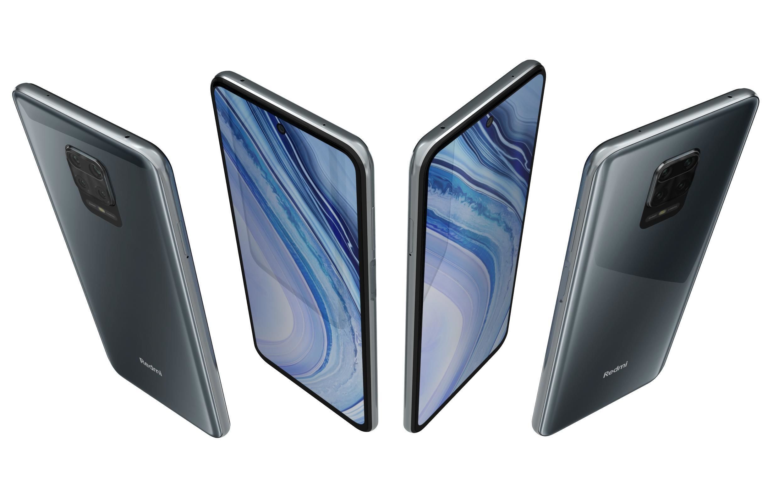 Xiaomi Redmi Note 9 Pro Interstellar Gray 3D model_4