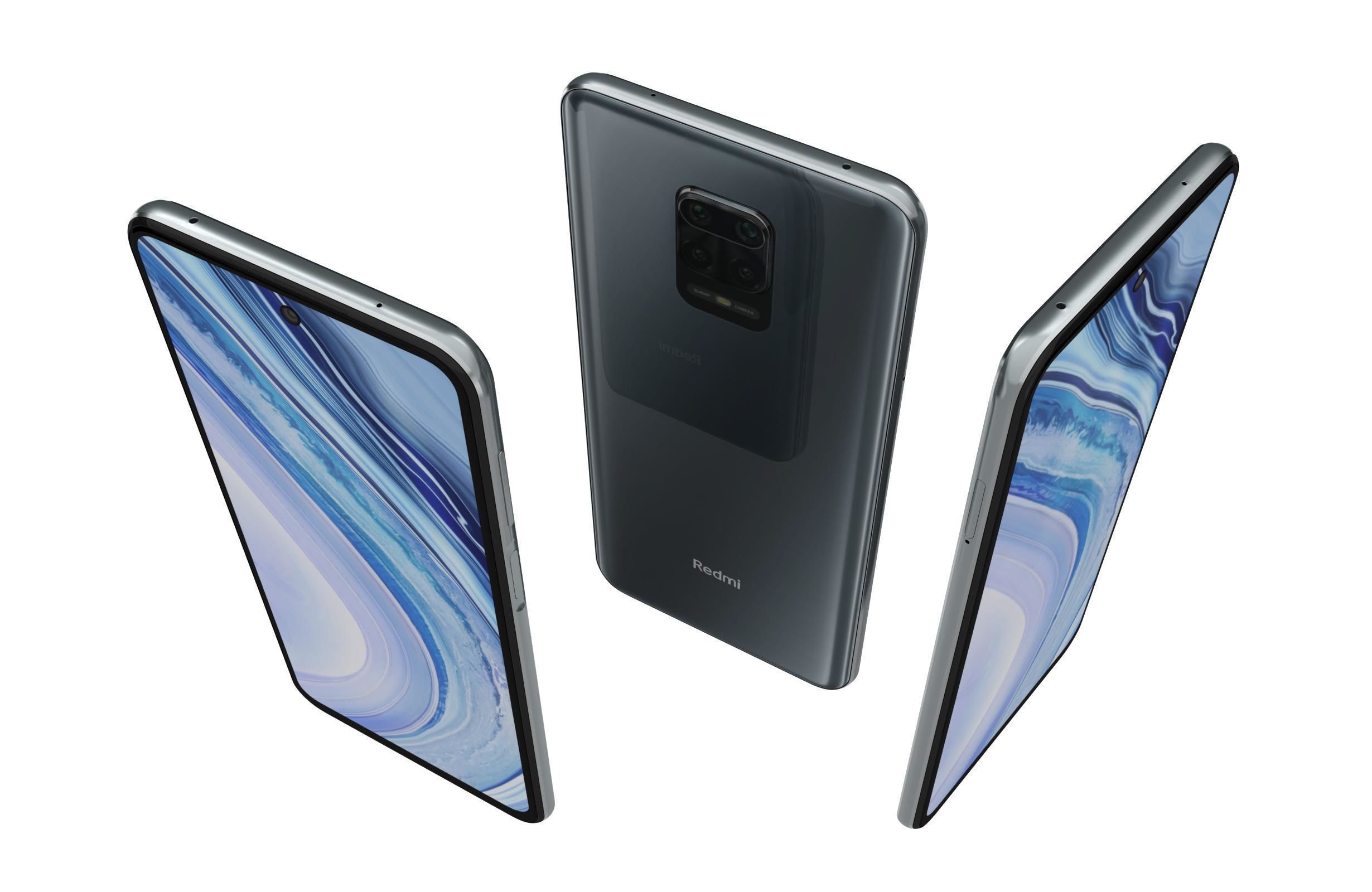 Xiaomi Redmi Note 9 Pro Interstellar Gray 3D model_2