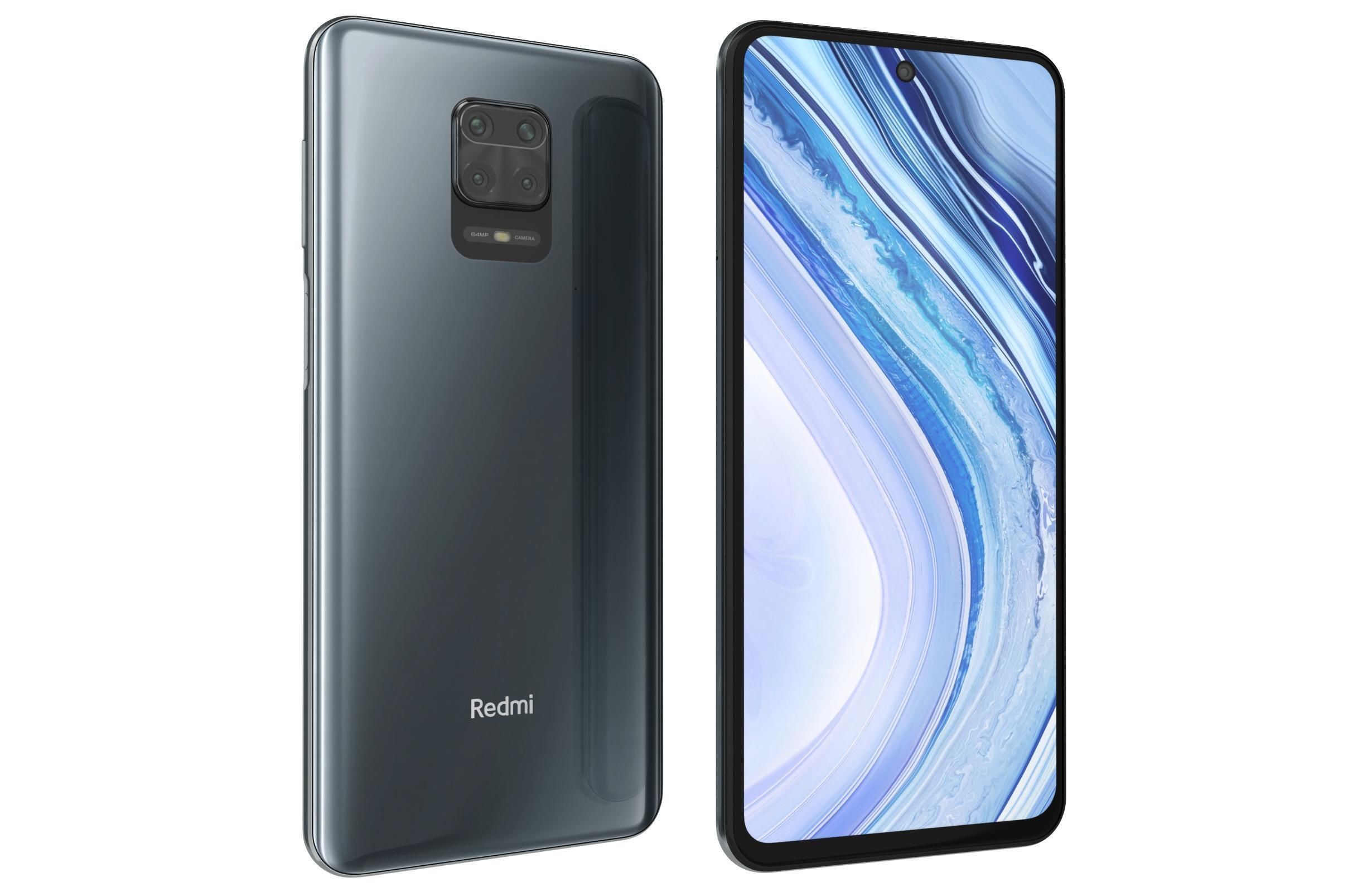 Xiaomi Redmi Note 9 Pro Interstellar Gray 3D model_6