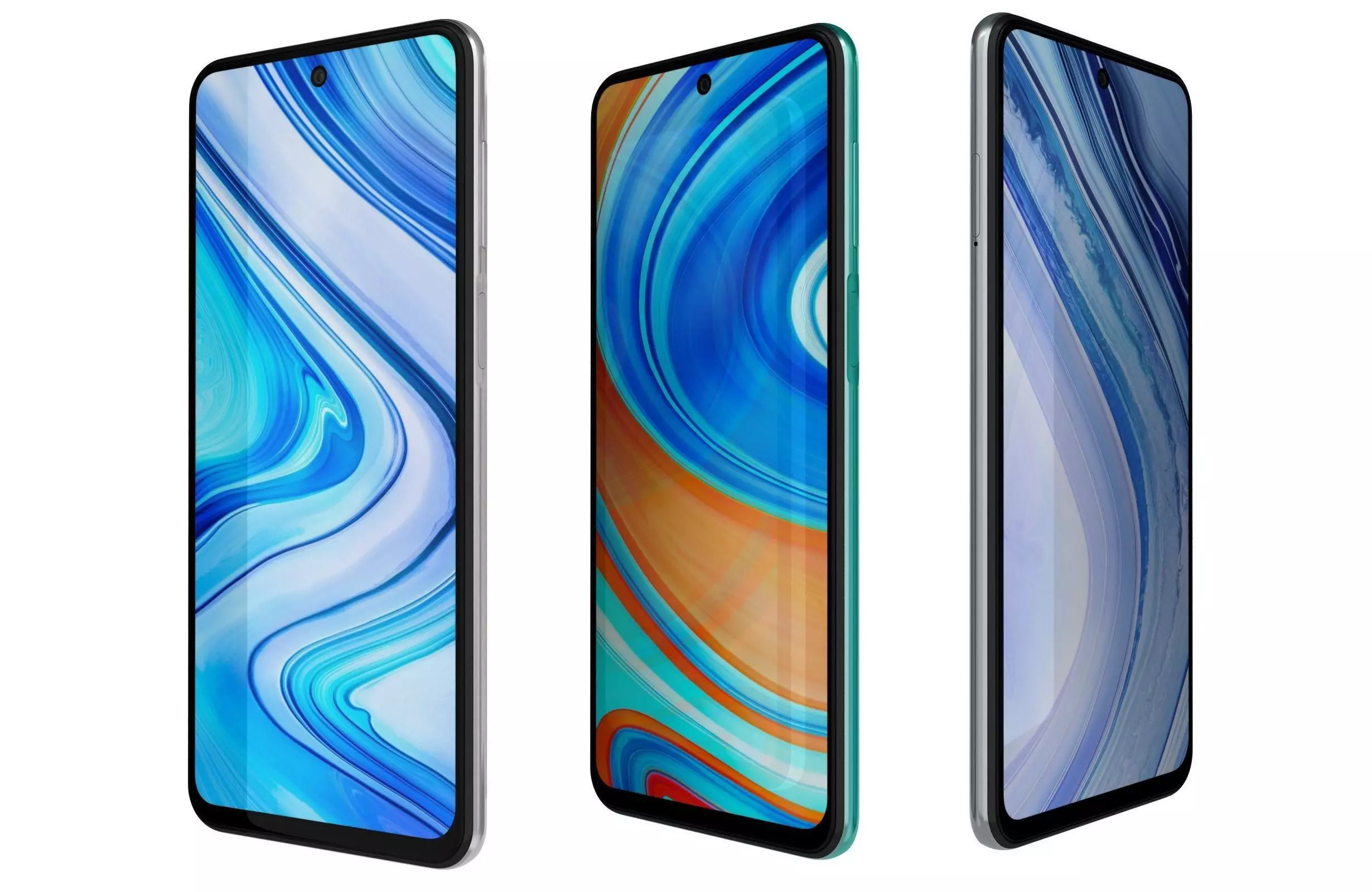 Xiaomi Redmi Note 9 Pro All Colors 3D model