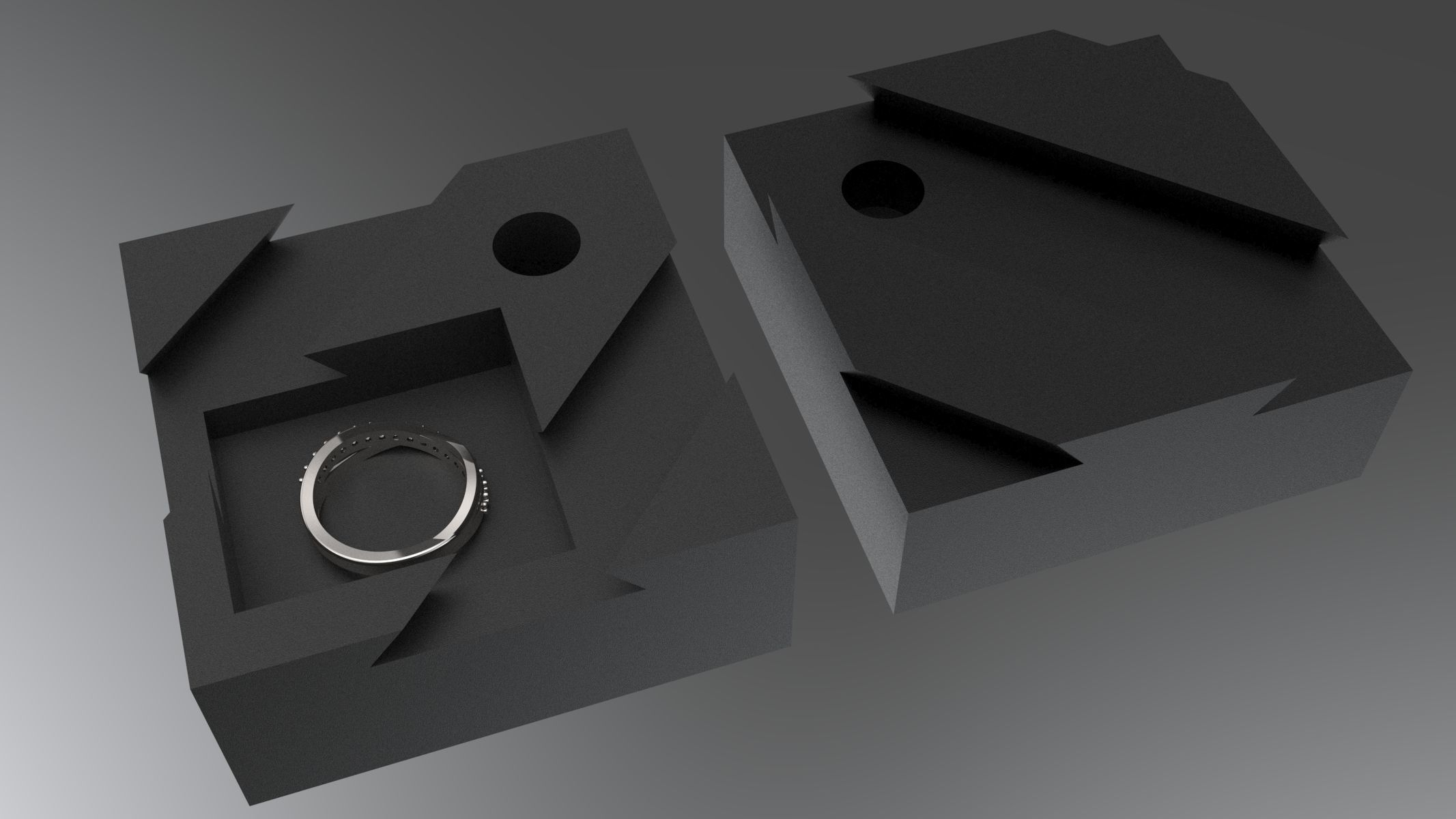 Puzzle Ring Box 3D print model_2