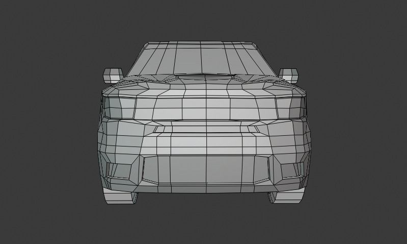 Dodge Durango suv 3D lowpoly model Low-poly 3D model_22