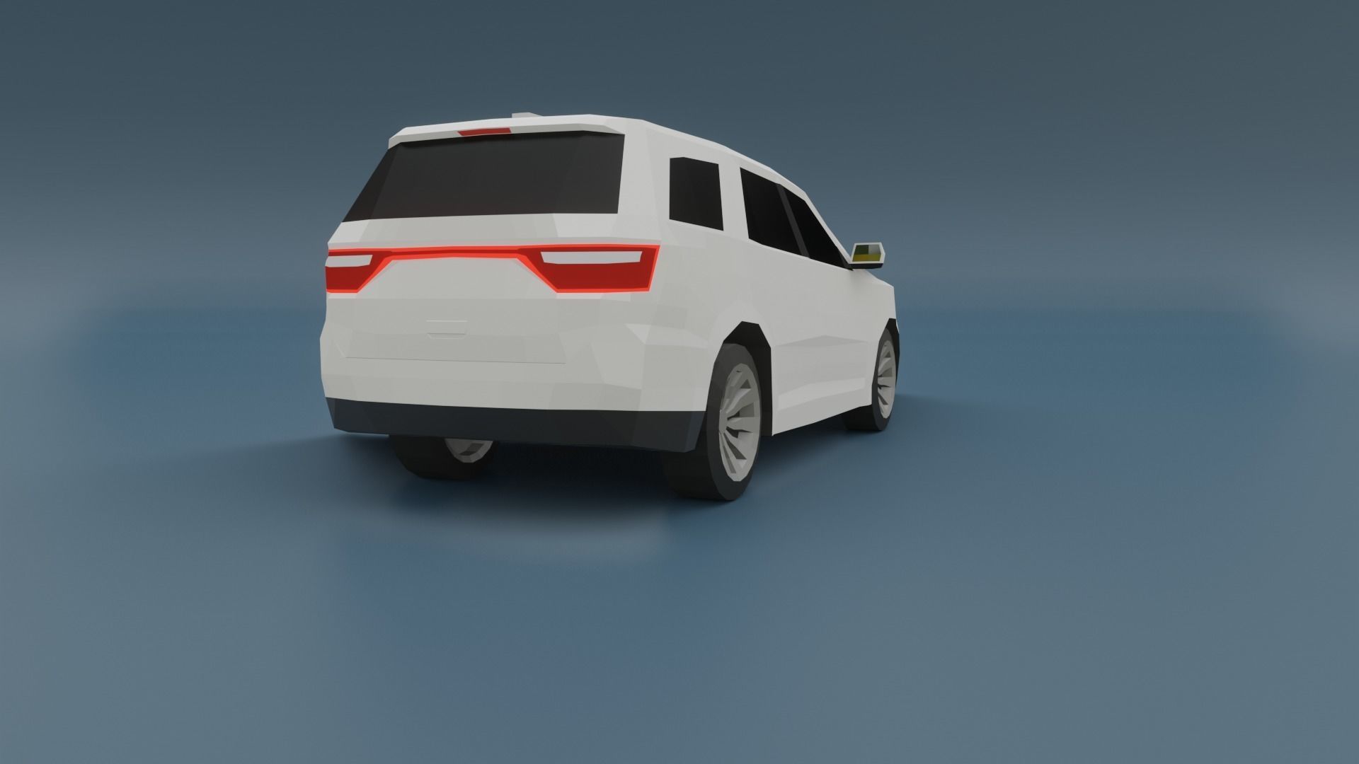 Dodge Durango suv 3D lowpoly model Low-poly 3D model_10