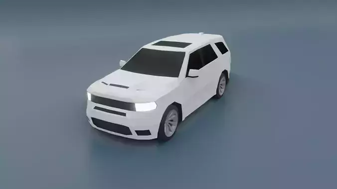 Dodge Durango suv 3D lowpoly model