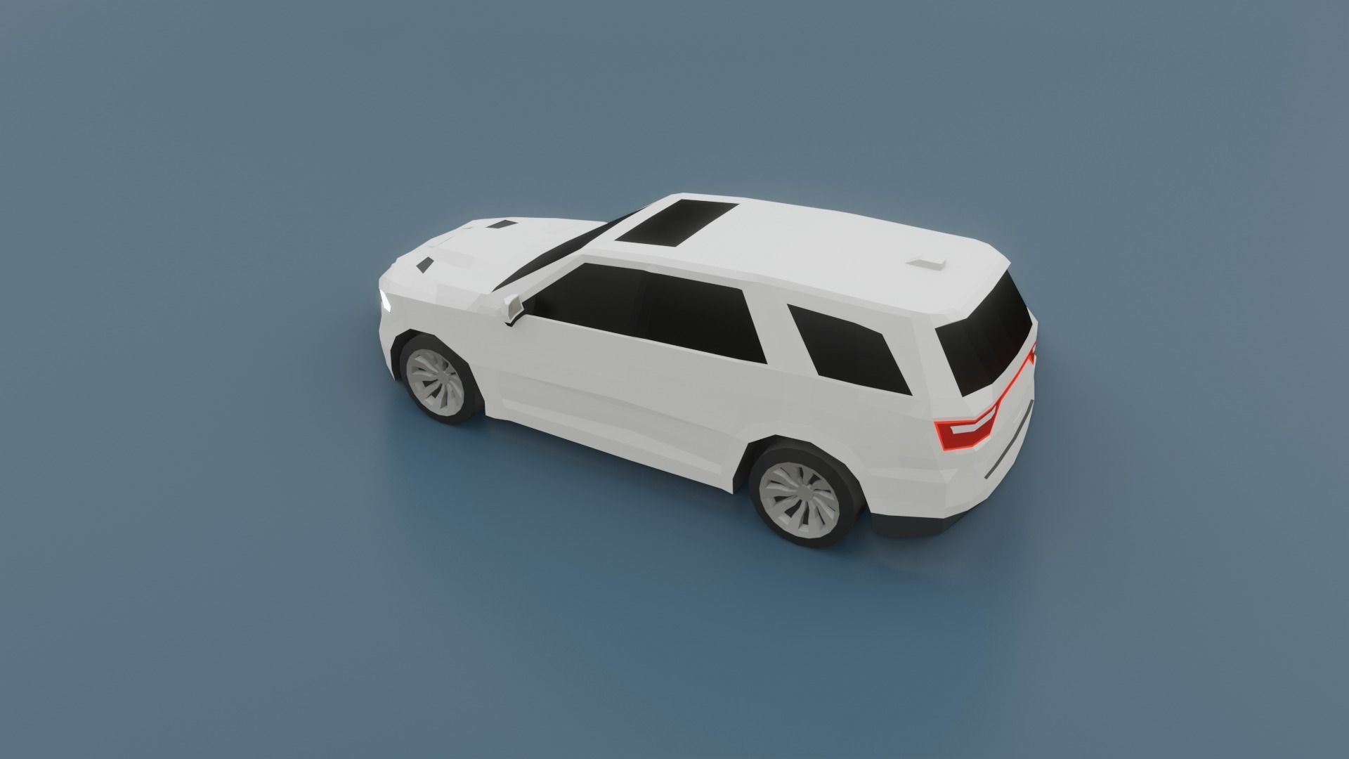 Dodge Durango suv 3D lowpoly model Low-poly 3D model_13