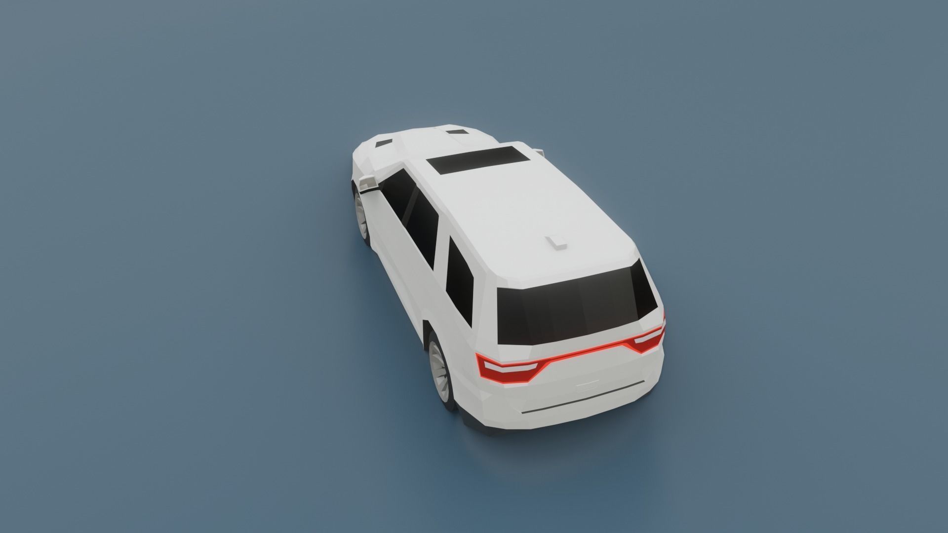 Dodge Durango suv 3D lowpoly model Low-poly 3D model_11