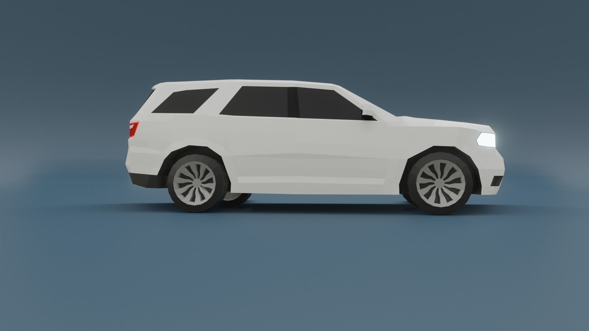 Dodge Durango suv 3D lowpoly model Low-poly 3D model_15