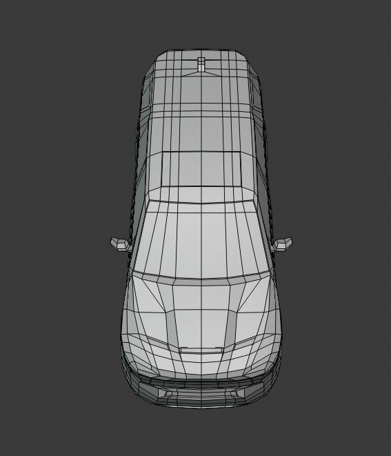 Dodge Durango suv 3D lowpoly model Low-poly 3D model_20