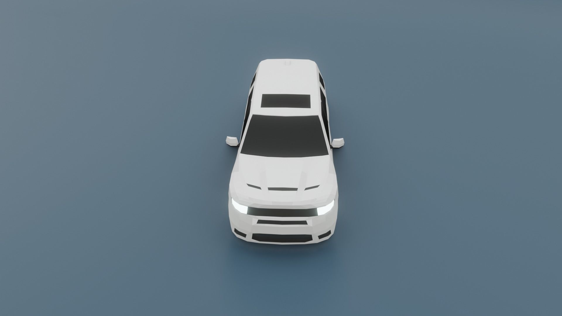 Dodge Durango suv 3D lowpoly model Low-poly 3D model_12
