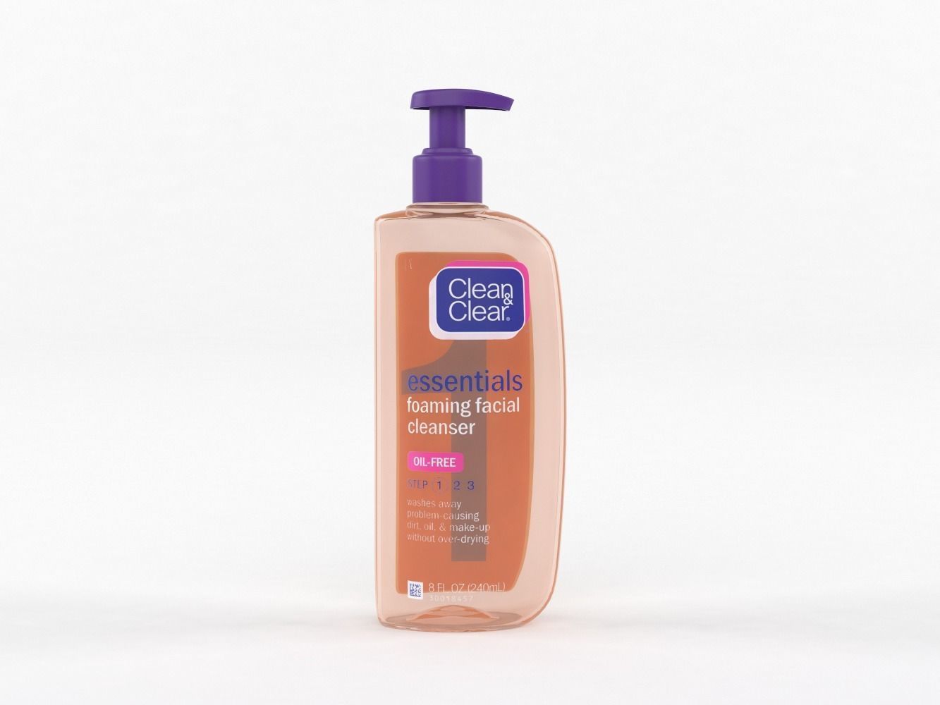 Clean and Clear Essentials Foaming Facial Cleanser 3D model_4