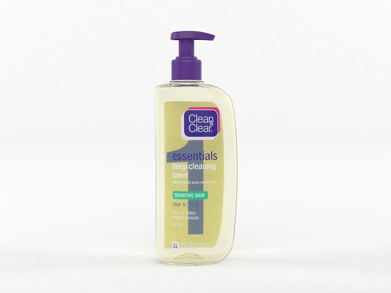 Clean and Clear Essentials Foaming Facial Cleanser 3D model_1