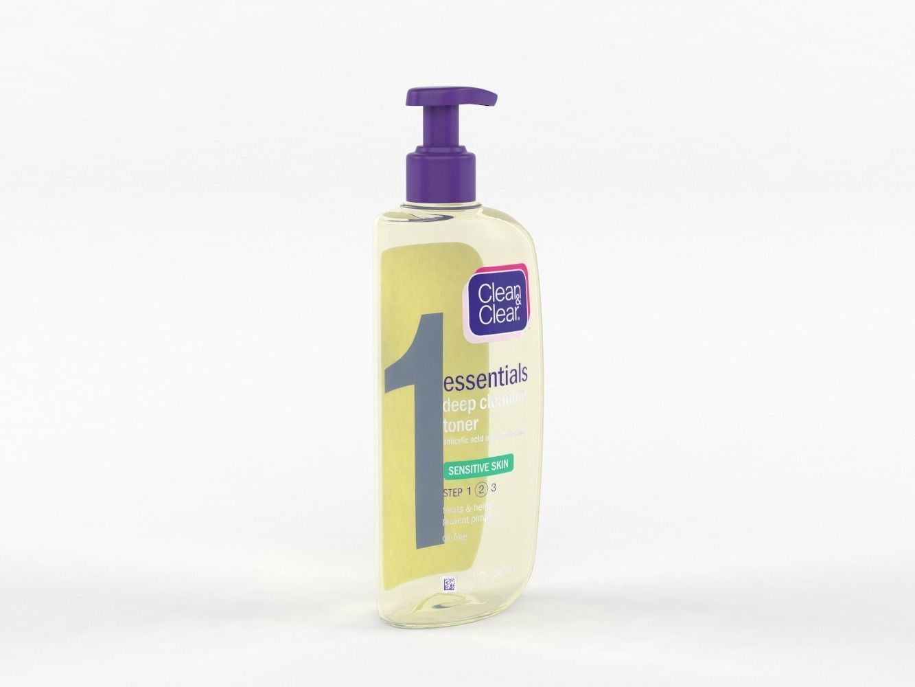 Clean and Clear Essentials Foaming Facial Cleanser 3D model_3