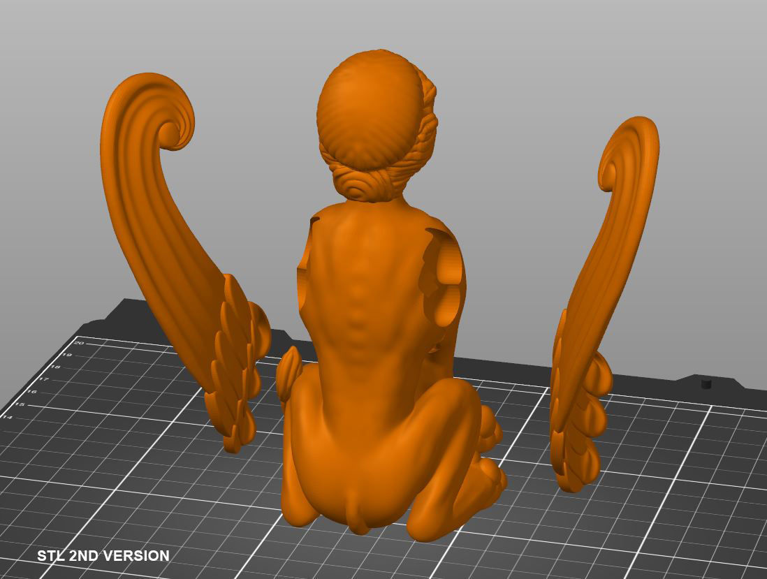 Sphinx Sculpture Low-poly 3D model_18