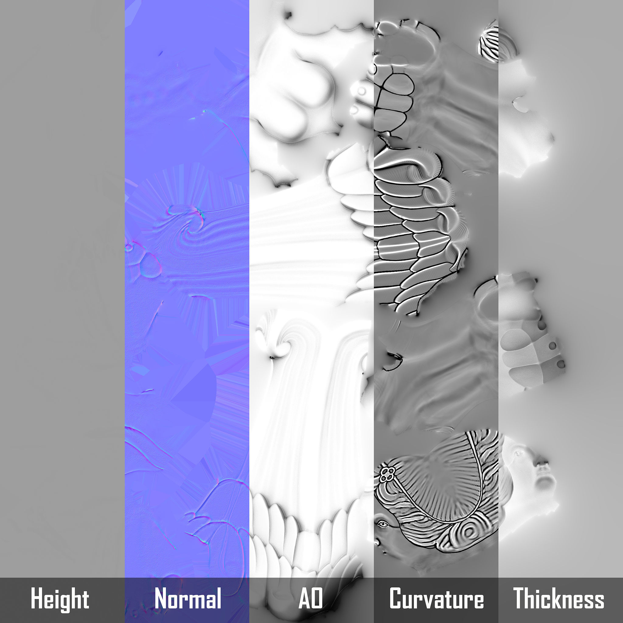 Sphinx Sculpture Low-poly 3D model_15