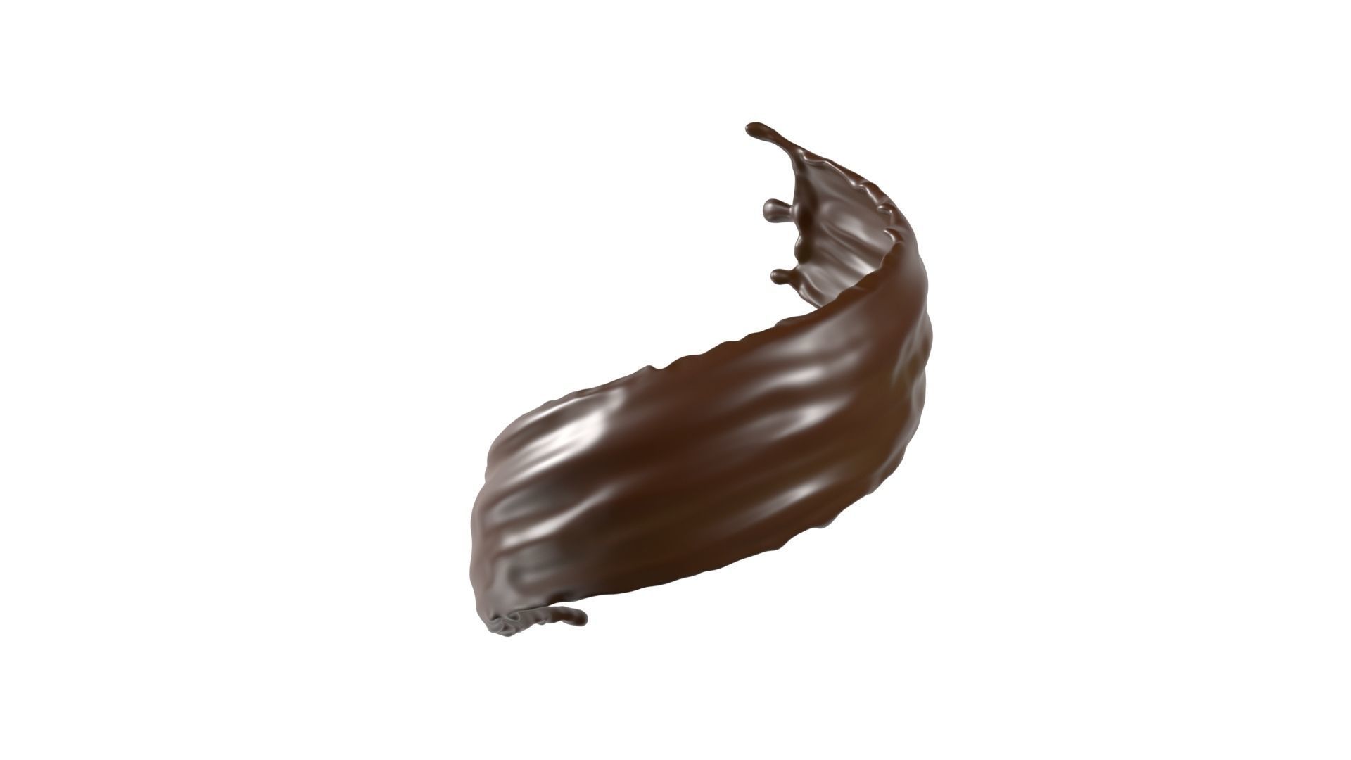 3D Chocolate Splash 3D model_4