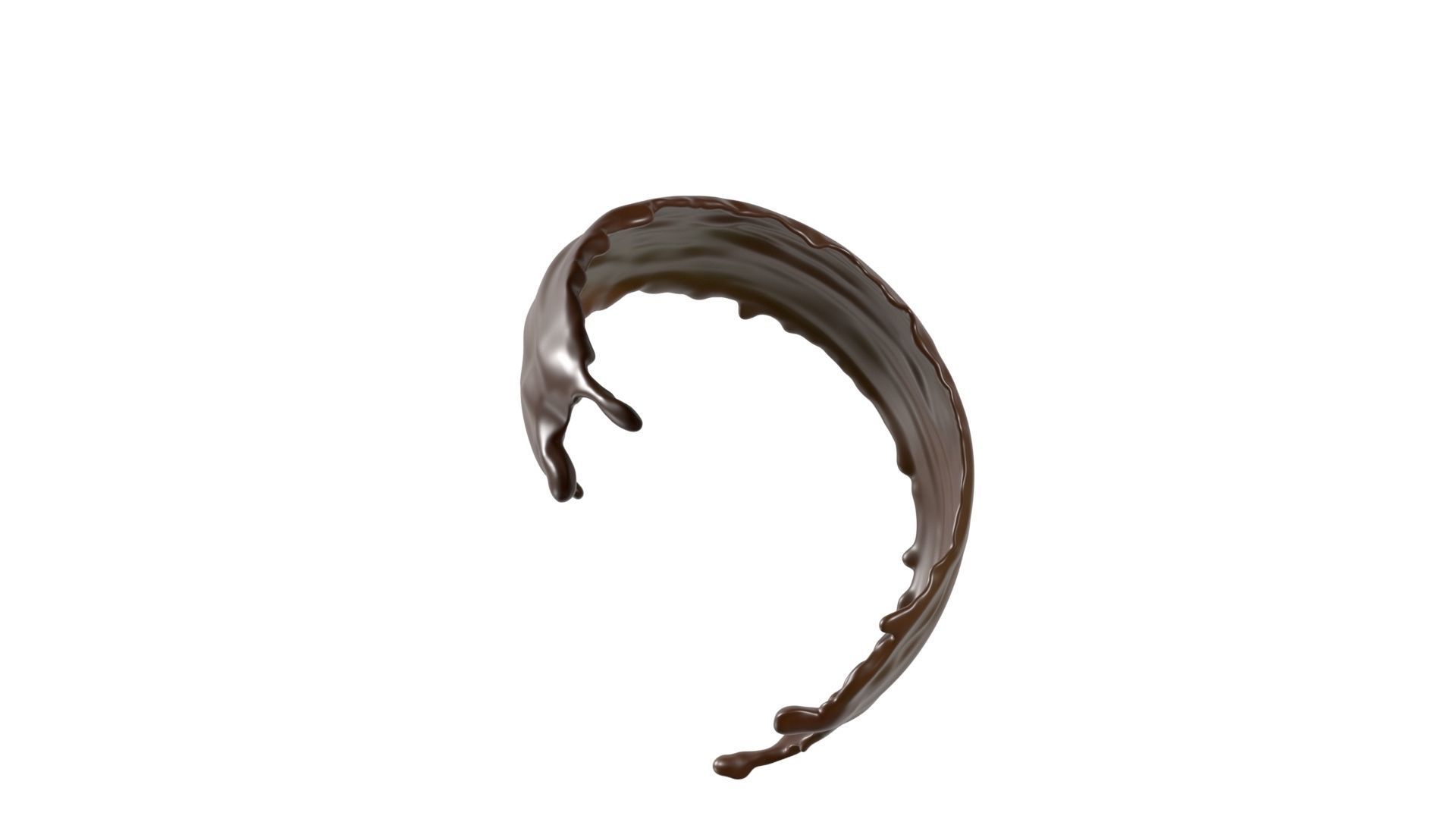 3D Chocolate Splash 3D model_2