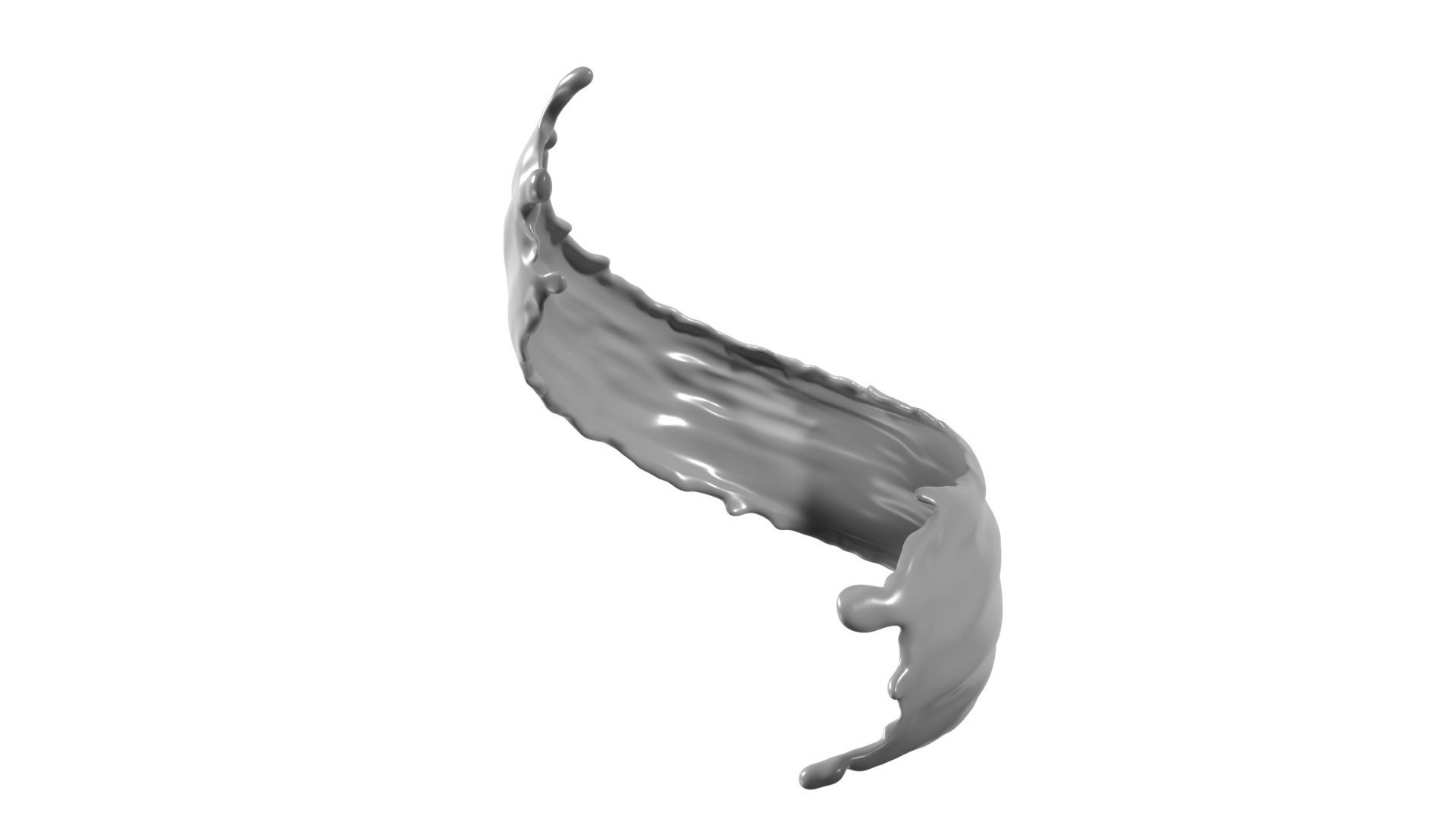 3D Chocolate Splash 3D model_1