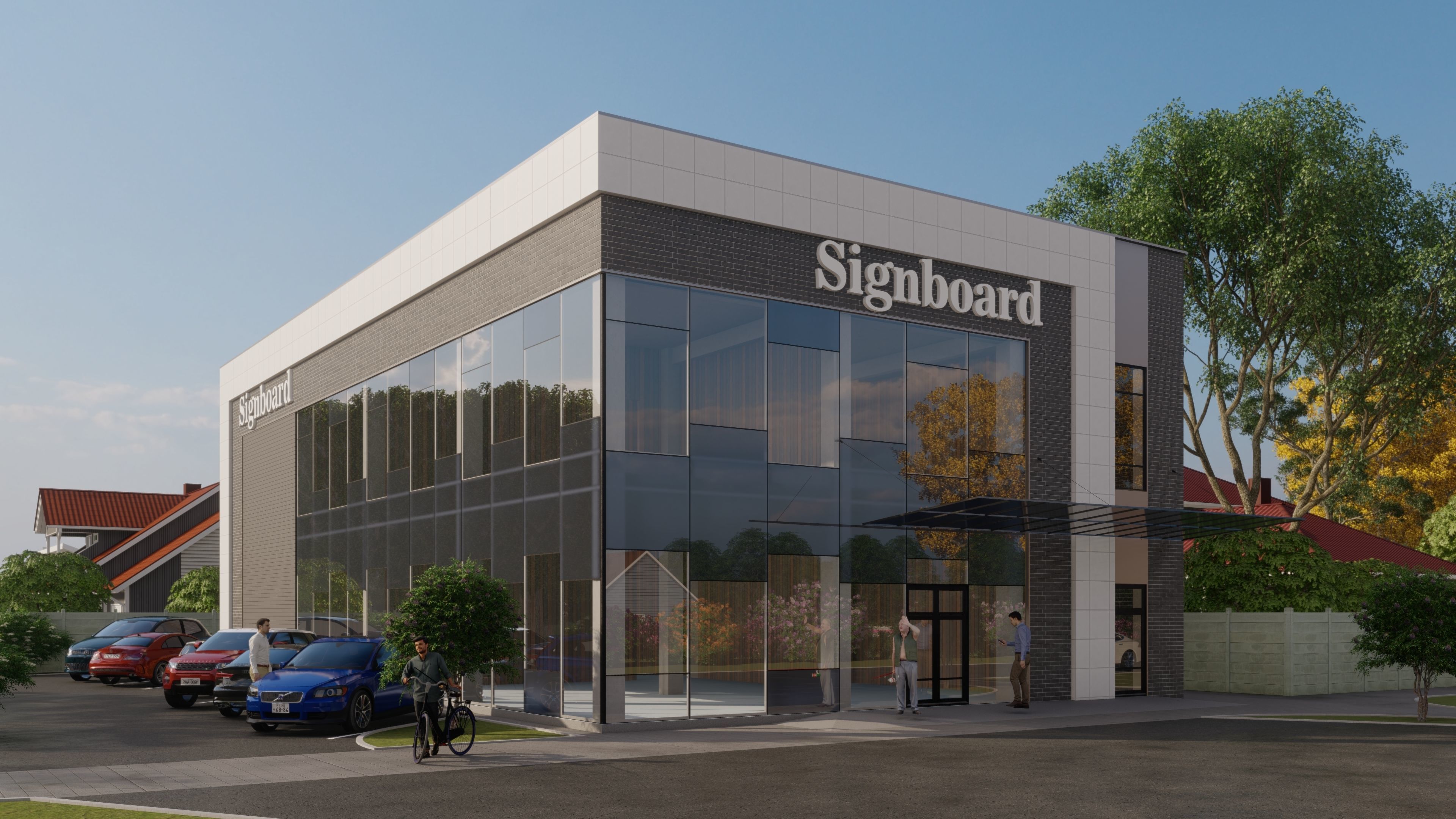 The store in a modern style 3D model CGTrader