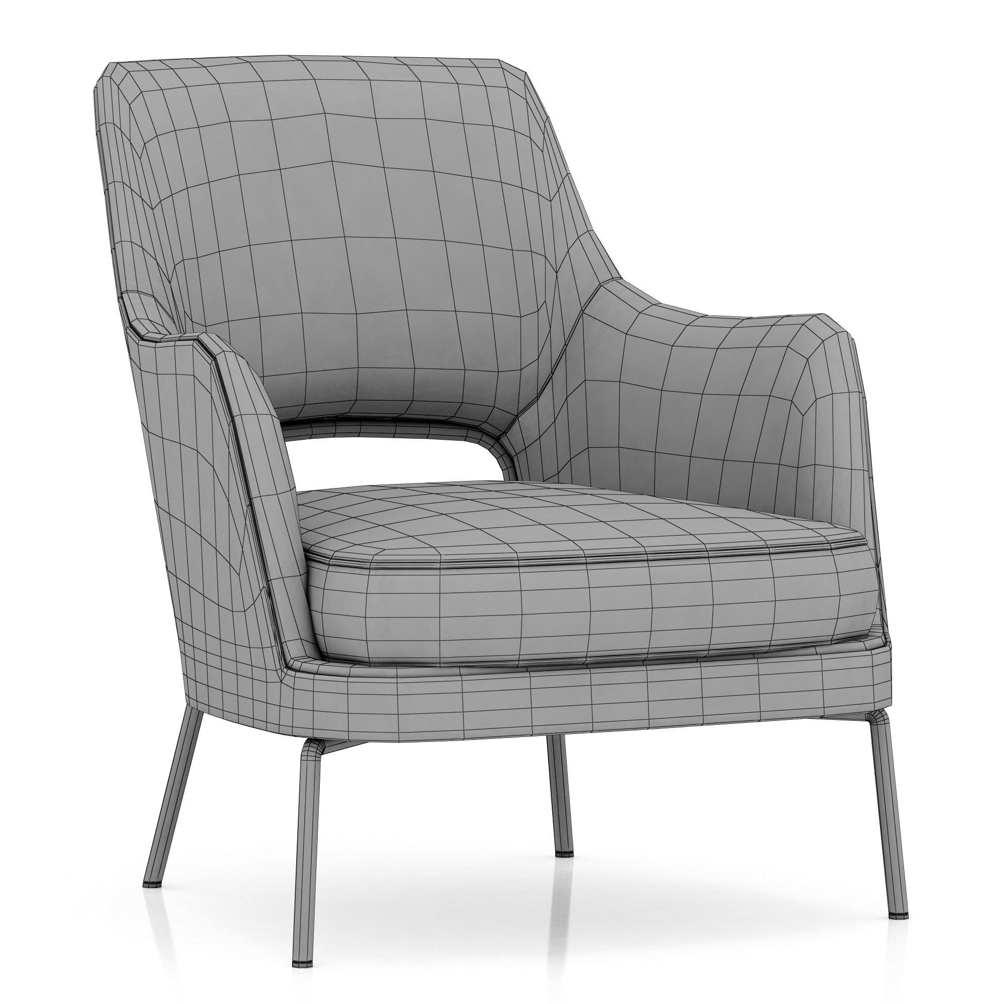 Flexform Joyce armchair 3D model_8