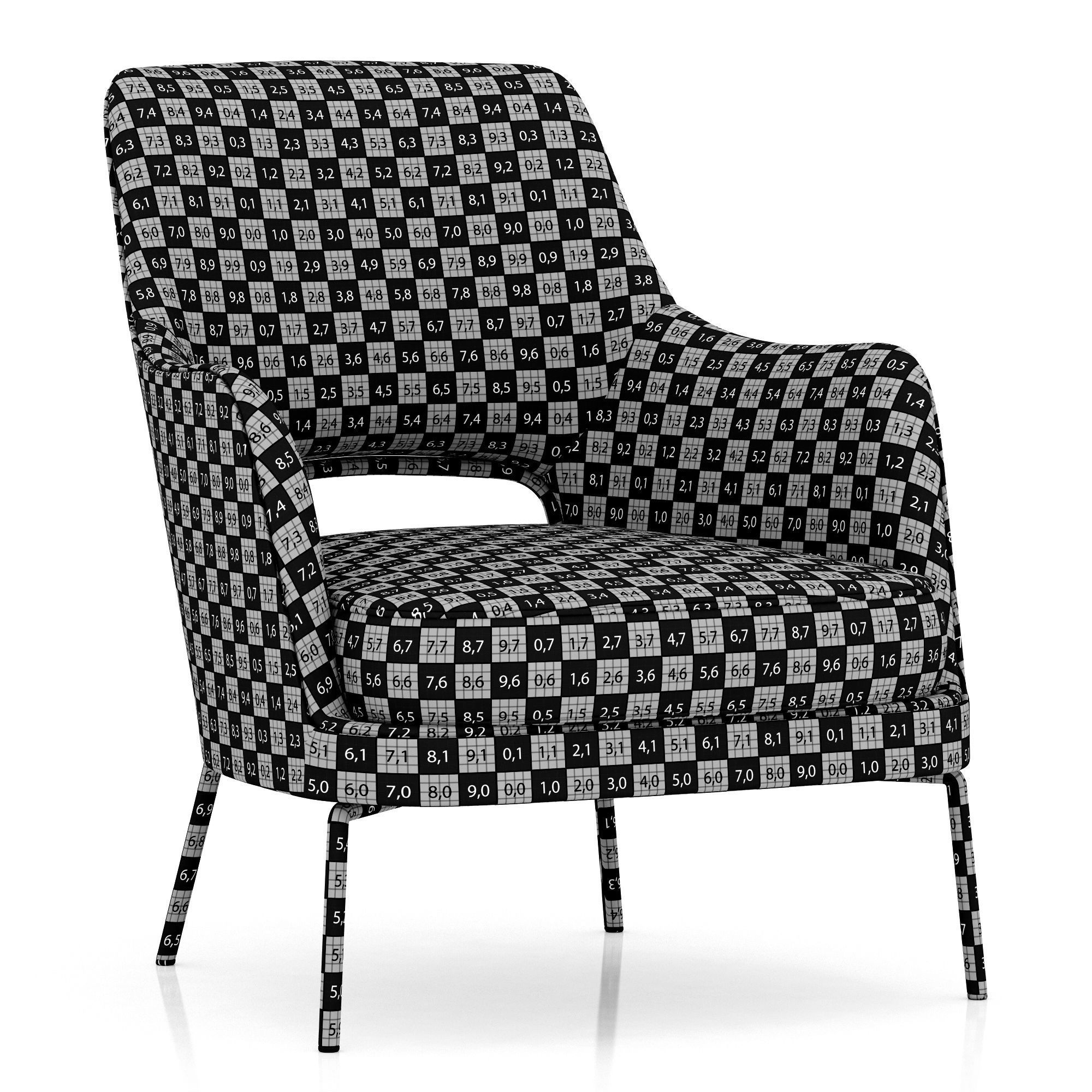 Flexform Joyce armchair 3D model_7