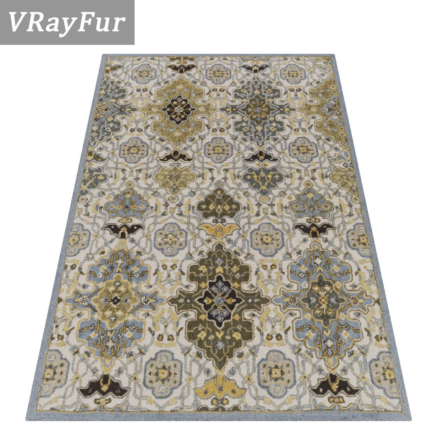 Rug Set 1193 3D model_2