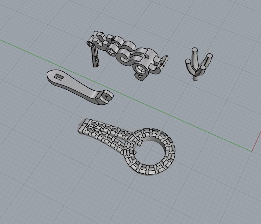 Ring and Earrings 74 3D print model_9