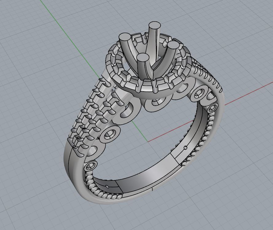 Ring and Earrings 74 3D print model_14