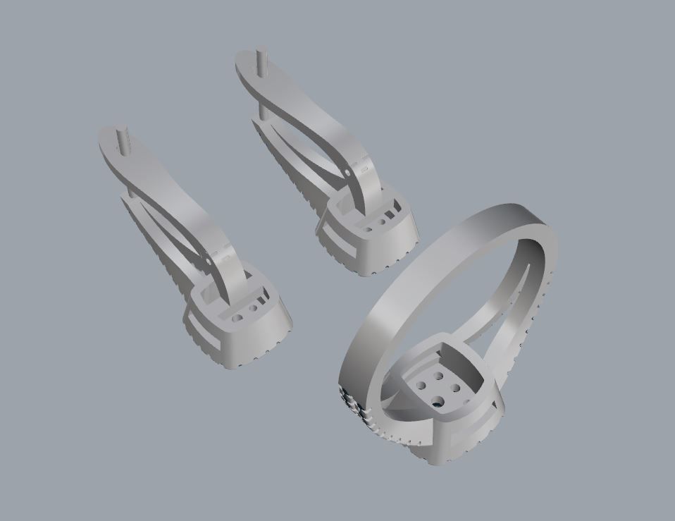 Ring and Earrings 75 3D print model_9
