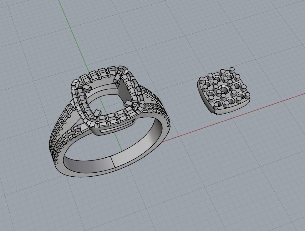 Ring and Earrings 75 3D print model_7