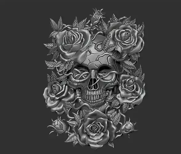 Skull Roses