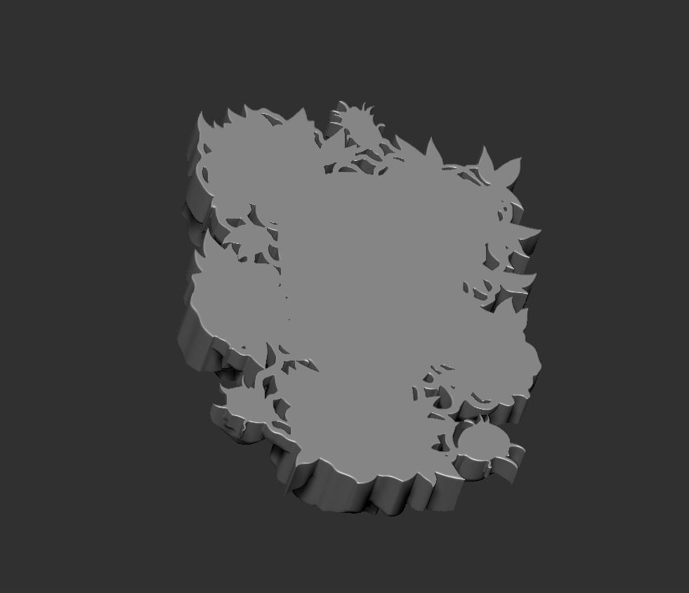 Skull Roses 3D print model_11