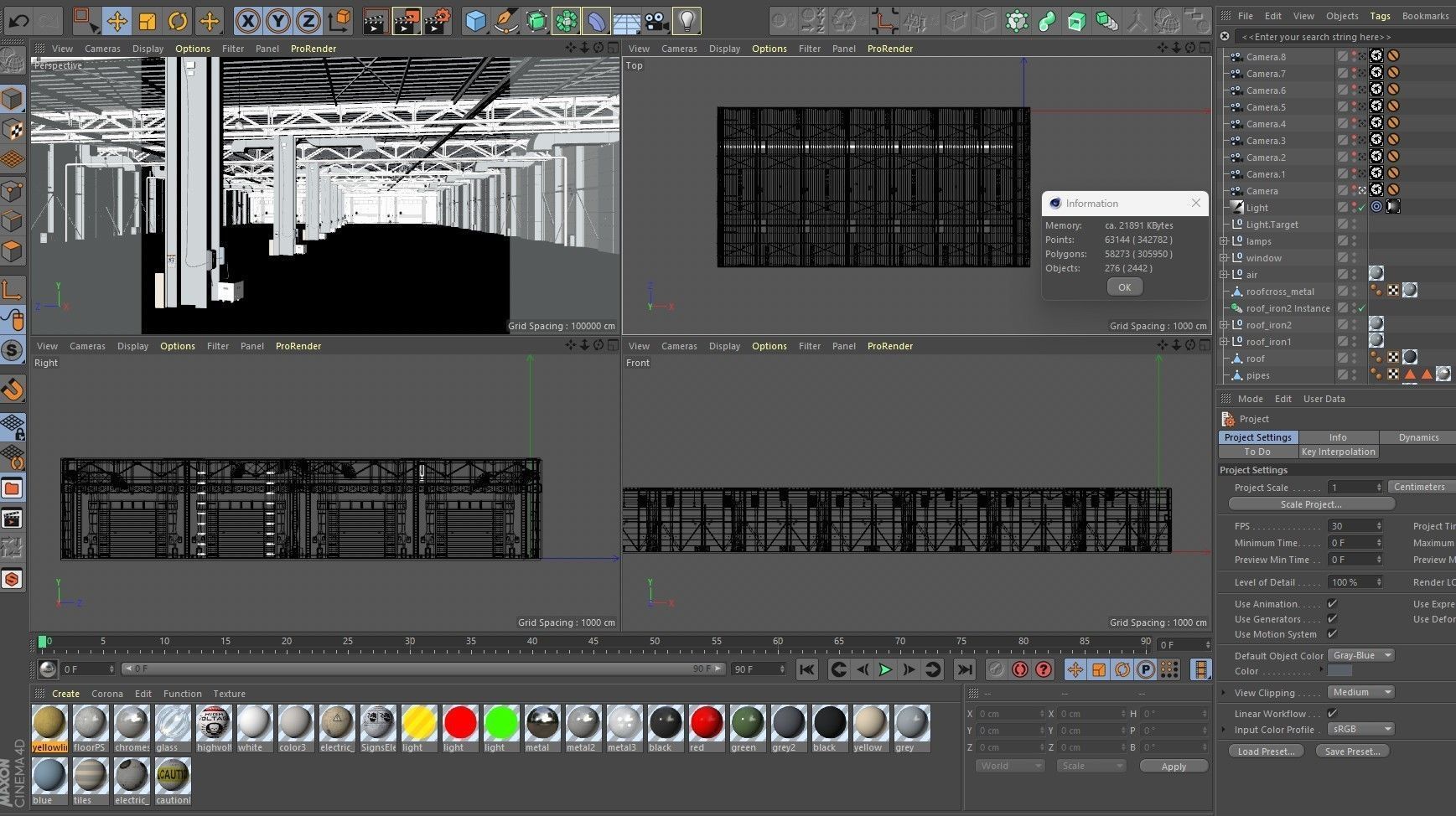 Exhibition Hall interior 12 3D model_19