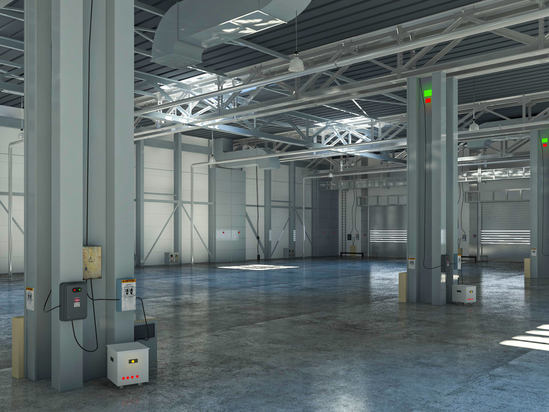 Exhibition Hall interior 12 3D model_3
