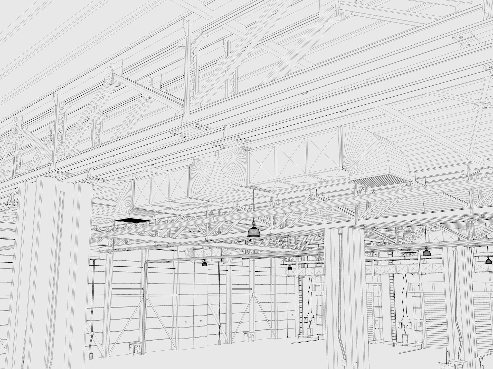 Exhibition Hall interior 12 3D model_17