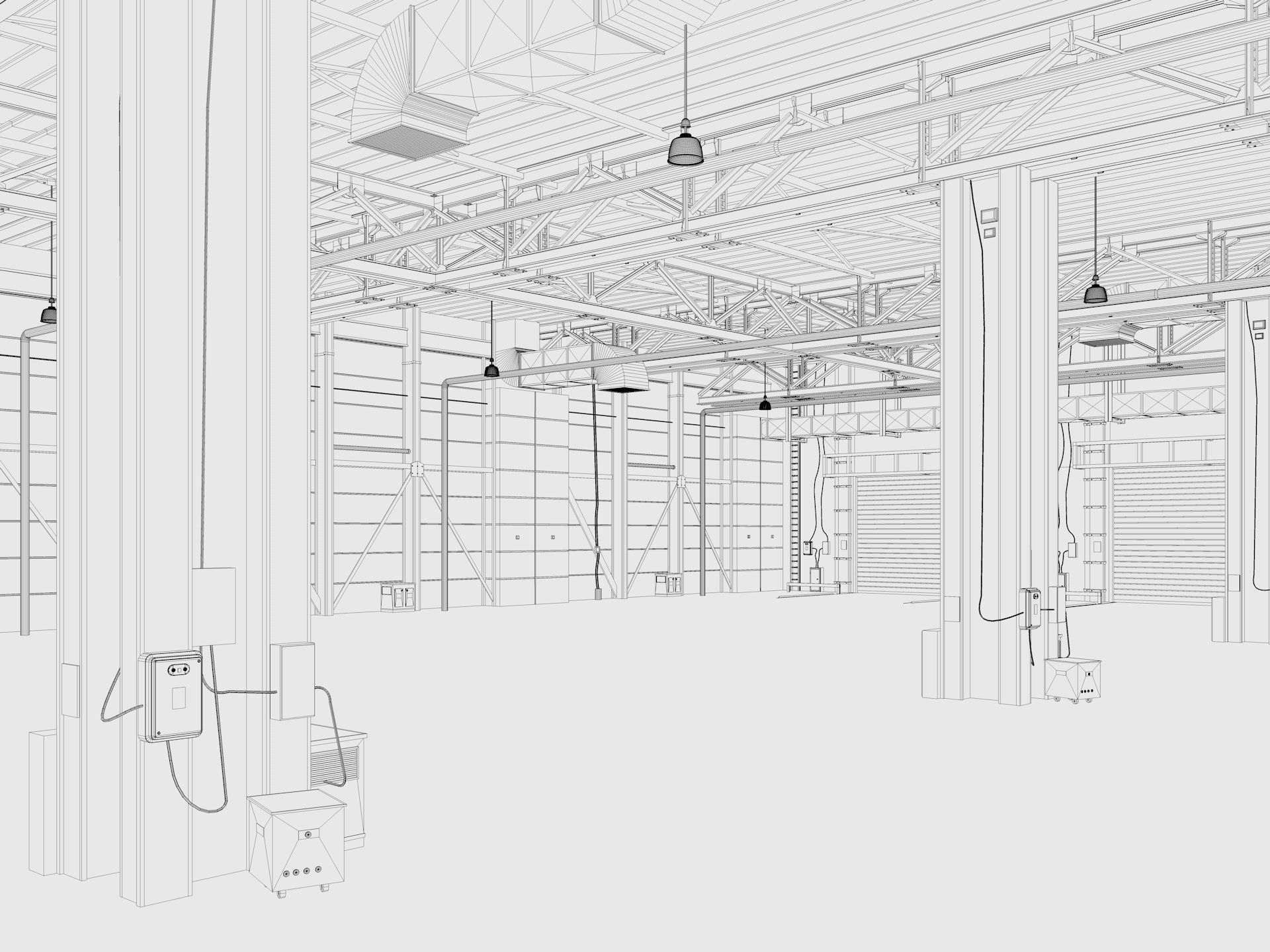 Exhibition Hall interior 12 3D model_14