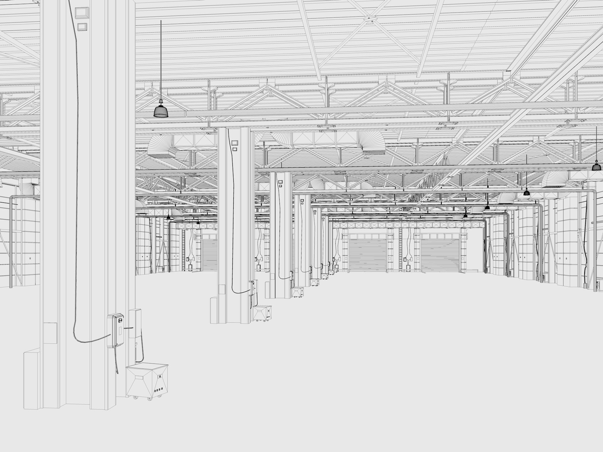 Exhibition Hall interior 12 3D model_9