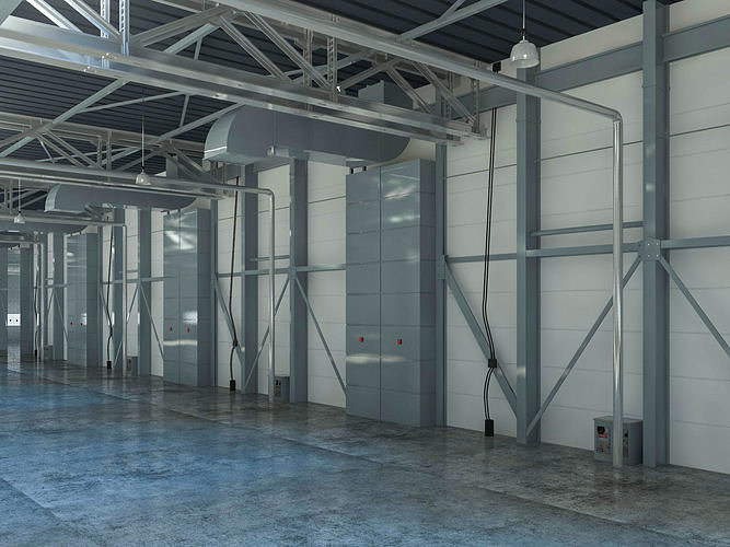 Exhibition Hall interior 12 3D model 7