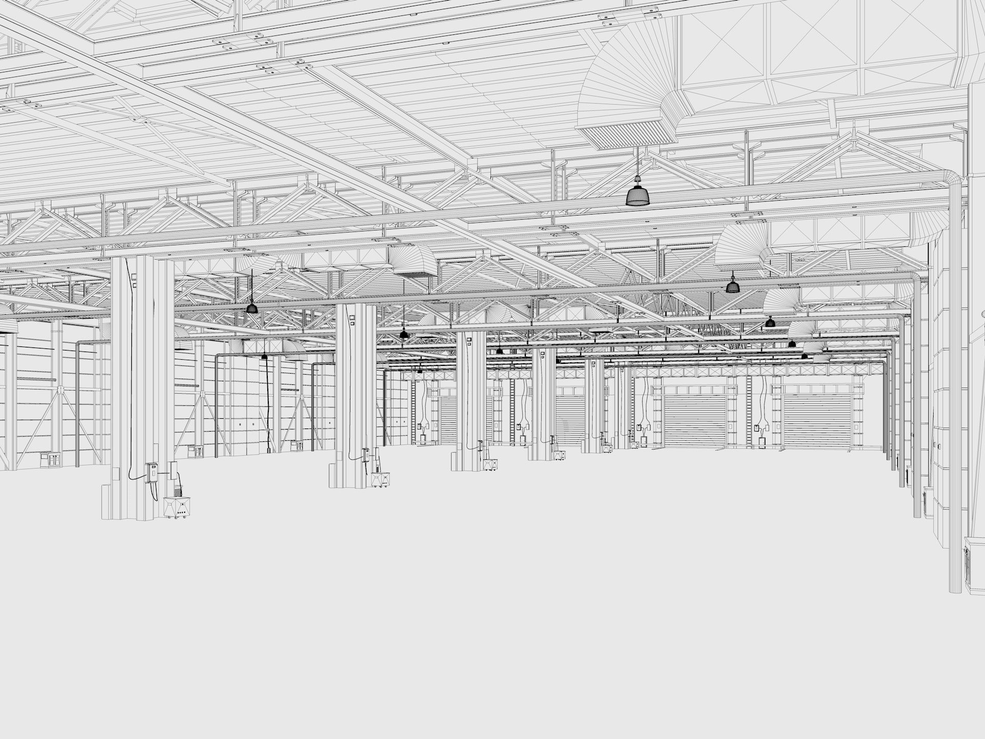 Exhibition Hall interior 12 3D model_11