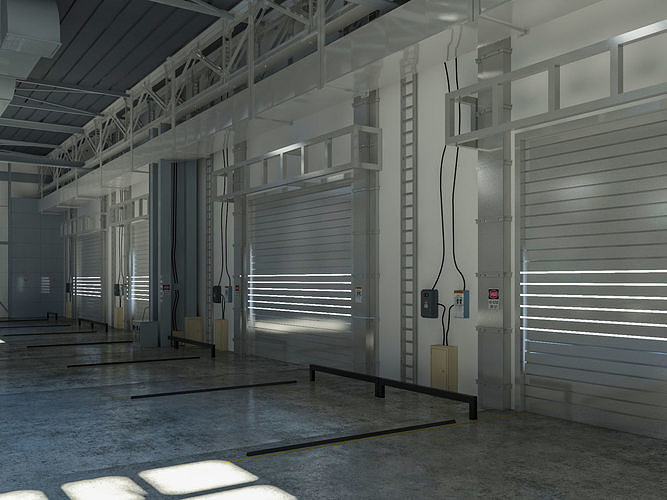 Exhibition Hall interior 12 3D model 6